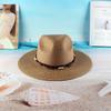 Spring and summer new women's straw hat Panama jazz top hat sun hat travel sun protection hat European and American top hat