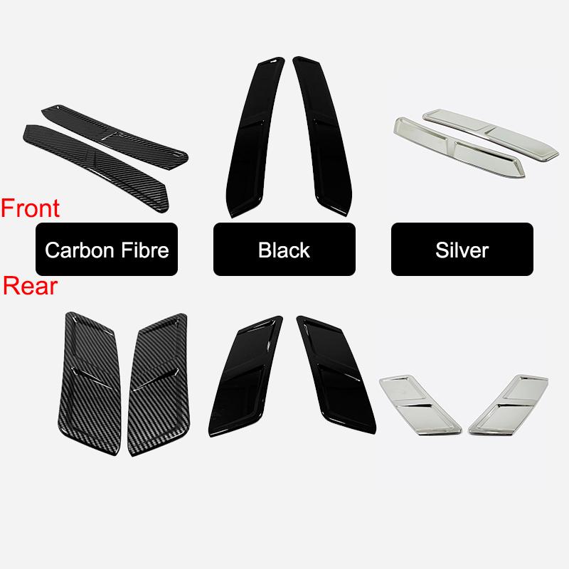 Front Rear Wheels AC Air Flow Vent Fender Cover Kit Trim For Hyundai Tucson NX4    ABS Car Styling Accessories