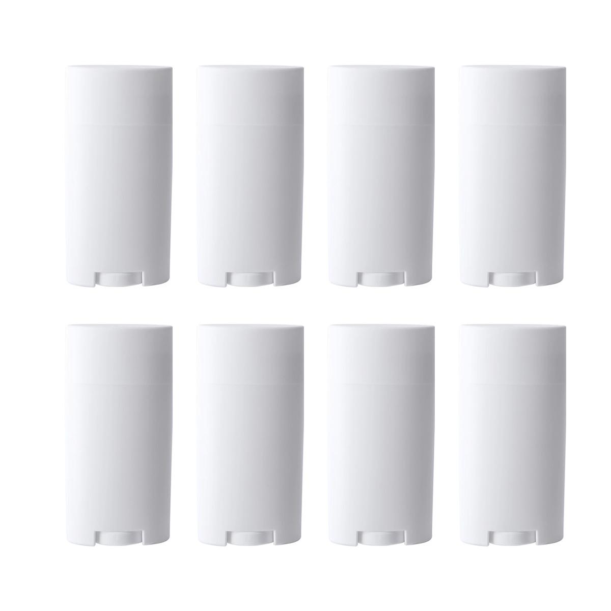 

8 шт. Пустые контейнеры для дезодоранта Пластиковые тубы для дезодоранта Многоразовые косметические контейнеры для DIY домашнего дезодоранта, бальзама для губ, мыла