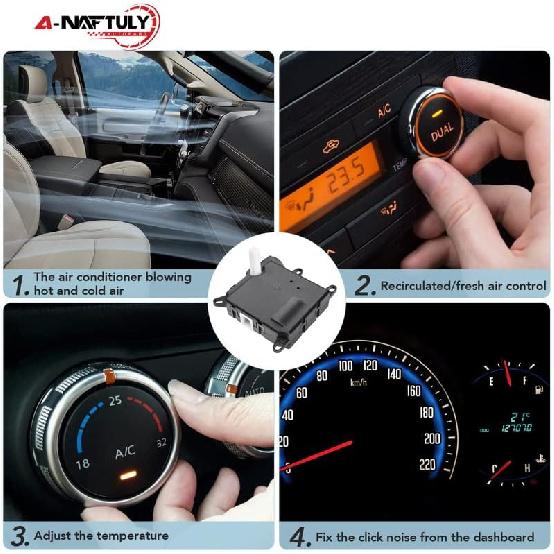 Rear HVAC Blend Door Actuator Replacement Fits For Ford Expedition 2002-2017, Ford Explorer 2002-2010, Lincoln/Mercury, Temperature Control Air Door