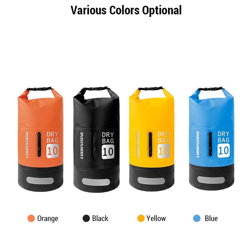 Wasserdichte Dry Bag 10L/20L Große-Kapazität Eimer Tasche mit Schulter Riemen Leichte Rucksack für