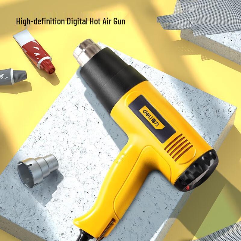 Deli Digital Display Hot Air Gun CN Plug (adapter Included)