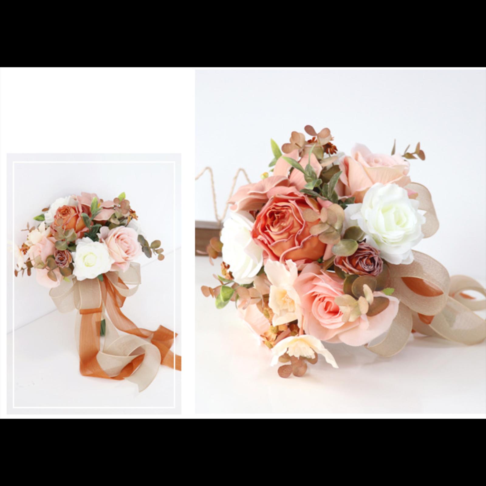 

Wedding Bridal Bouquet Bride Holding Flower, Artificial Flowers, Floral Centerpiece for