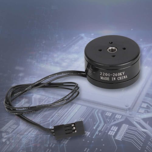 260KV Brushless Motor, Gold, Drone Brushless Motor, Metal Material, 2204-260KV, 30cm or Less/11.8 Inch, Low Noise, Low Power Consumption, GoPro Camera