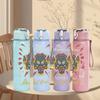 1PC Camel Retro Western Skull Graphic Print 750ml Portable Sports Water Bottle Leakproof Gym Outdoor Travel Drink Cup