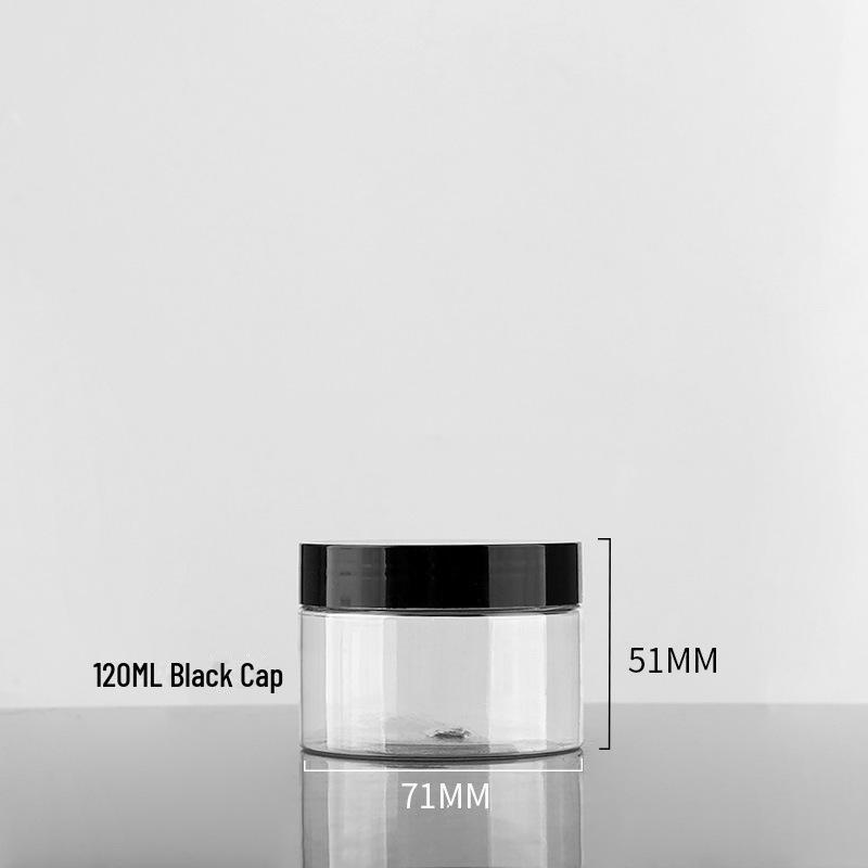 Plastic Pet Cream Bottle: 30g/50g/100g with Black Lid, 68Tooth Design, for Skincare, 700g