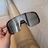 Men Oversized Fashion Outdoor Sports Sunglasses Durable AC Lens, PC Frame, Graduated Lens, Unisex, Sports Eyeglasses