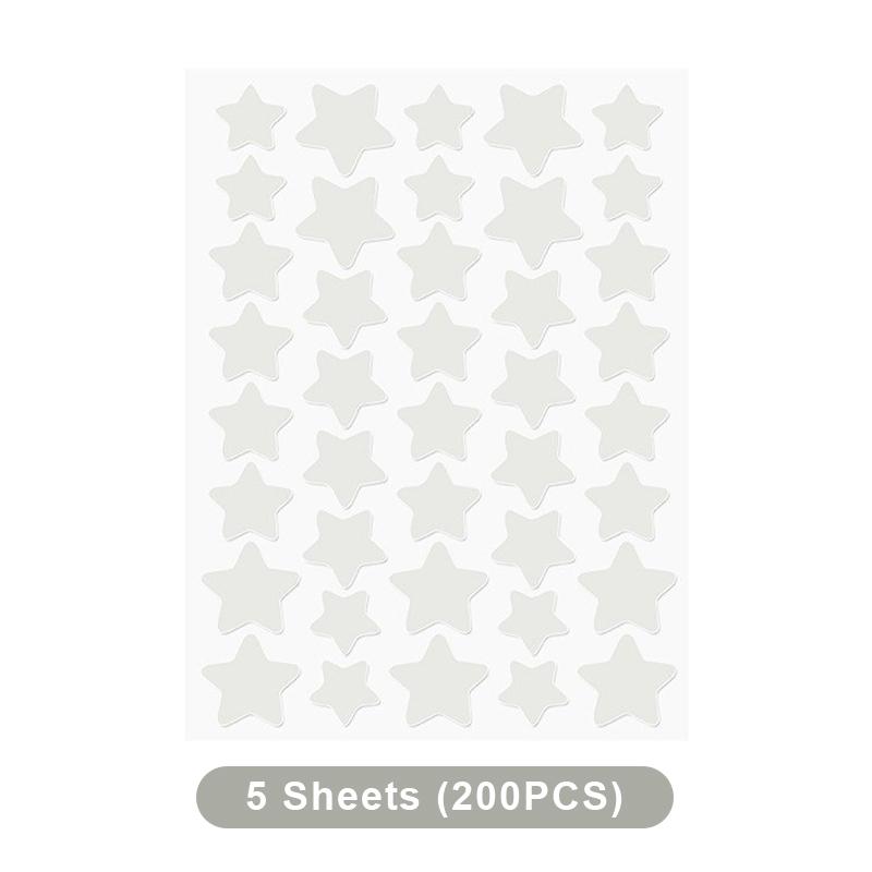 200/400PCS Colorful Combination Acne Patches Star Heart Type Pimple Sticker PE Facial Concealer Acne Marks Cover Patches