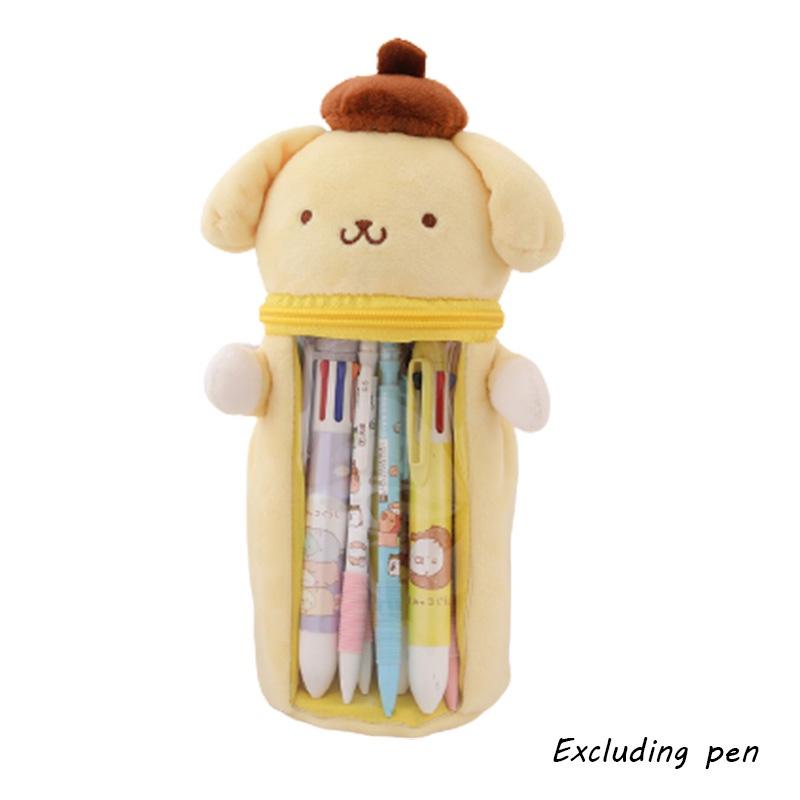 Cute Japanese Star Sailor Moon Plush Pen Holder Pencil Case For Girls' Stationery Storage, Transparent Gift Bag