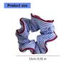 Gestreiftes Muster Haarseil Haarknoten Scrunchies Elastisches Haarseil Großer Haar-Scrunchy Stirnbänder Damenaccessoires