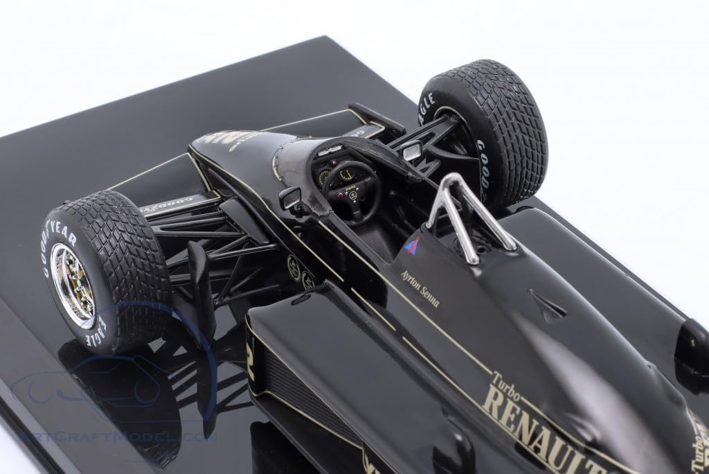 F1 Ayrton Senna Diecast Car Scale Lotus 97T Portuguese Grand Prix 1985 Blister Pack 1/24