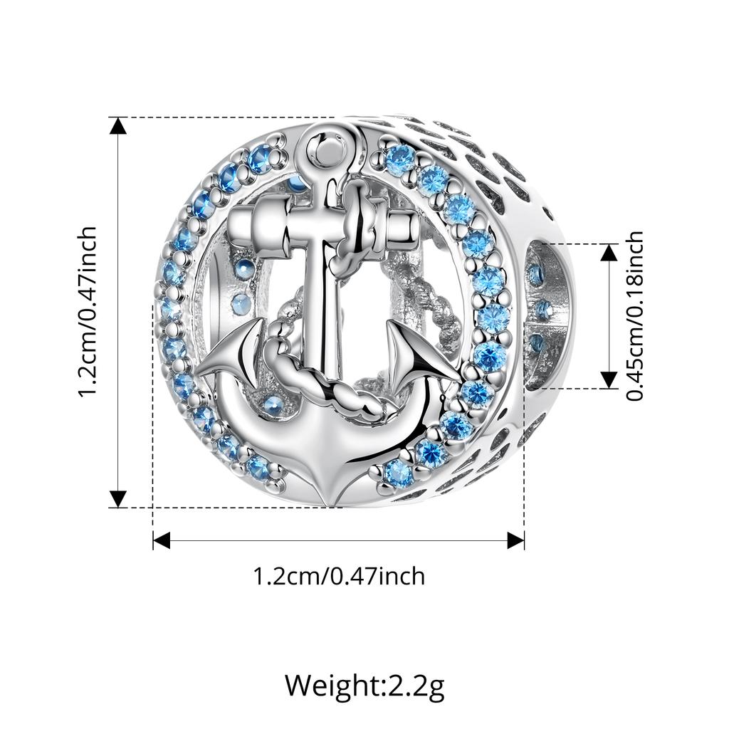 WOSTU Platinum Plated DIY Girl Horse Charms Travel Anchor Bead Pet Dog Pendant Fit Original Bracelet Jewelry Making