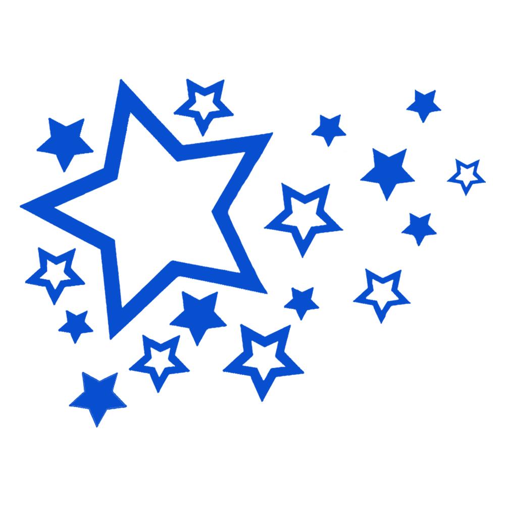 16*12CM Fashion Shooting Stars Styling Vinyl Car Sticker Bumper Decorate Car Styling Decorative Accessories