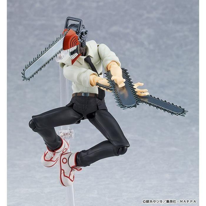 Figurine - MAX FACTORY - CHAINSAW MAN FIGMA DENJI 15 CM - Articulée - Accessoires - Têtes Interchangeables
