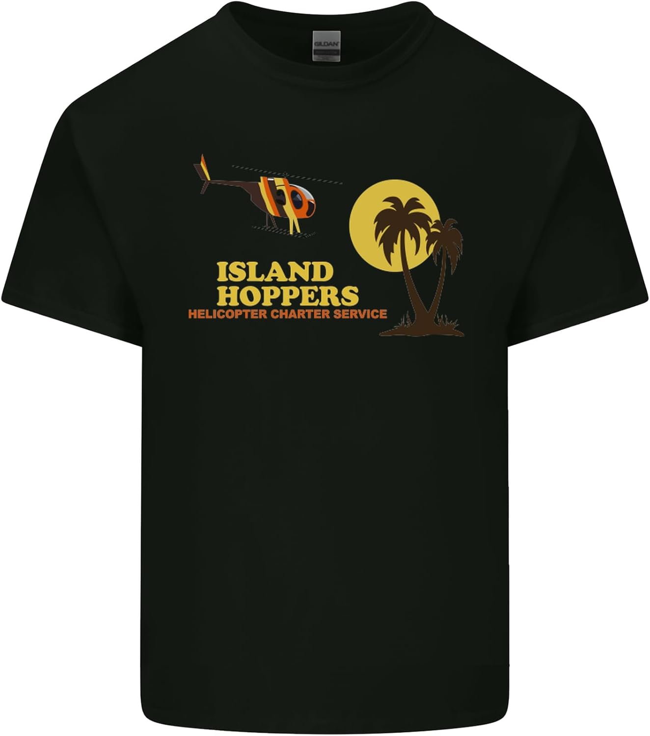Island Hoppers Mens Cotton Men T Shirt Tee Top S чёрный