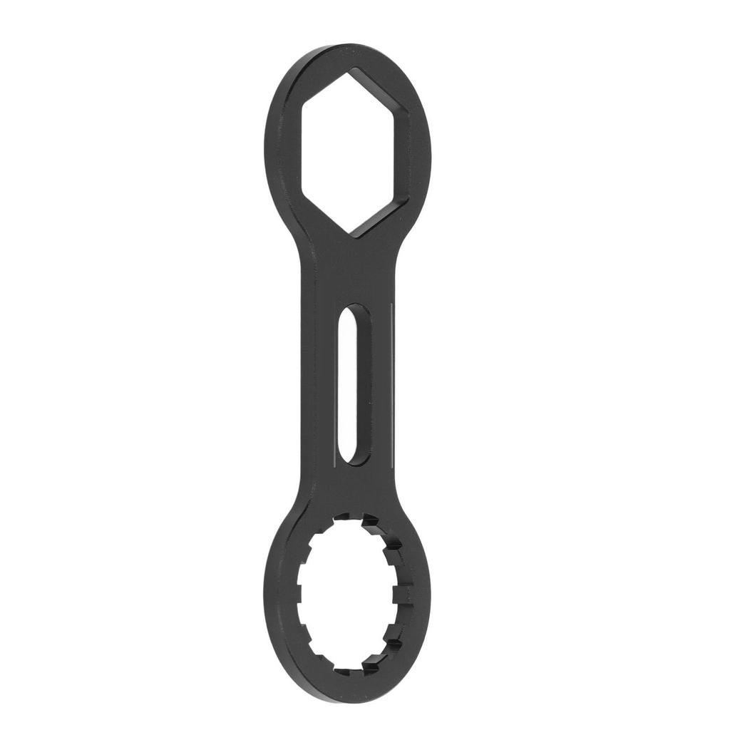 Bike Front Fork Repair Tool Aluminum Alloy Black Mountain Bicycle Cap Disassembly Wrench for Hydraulic Mechanical Fork