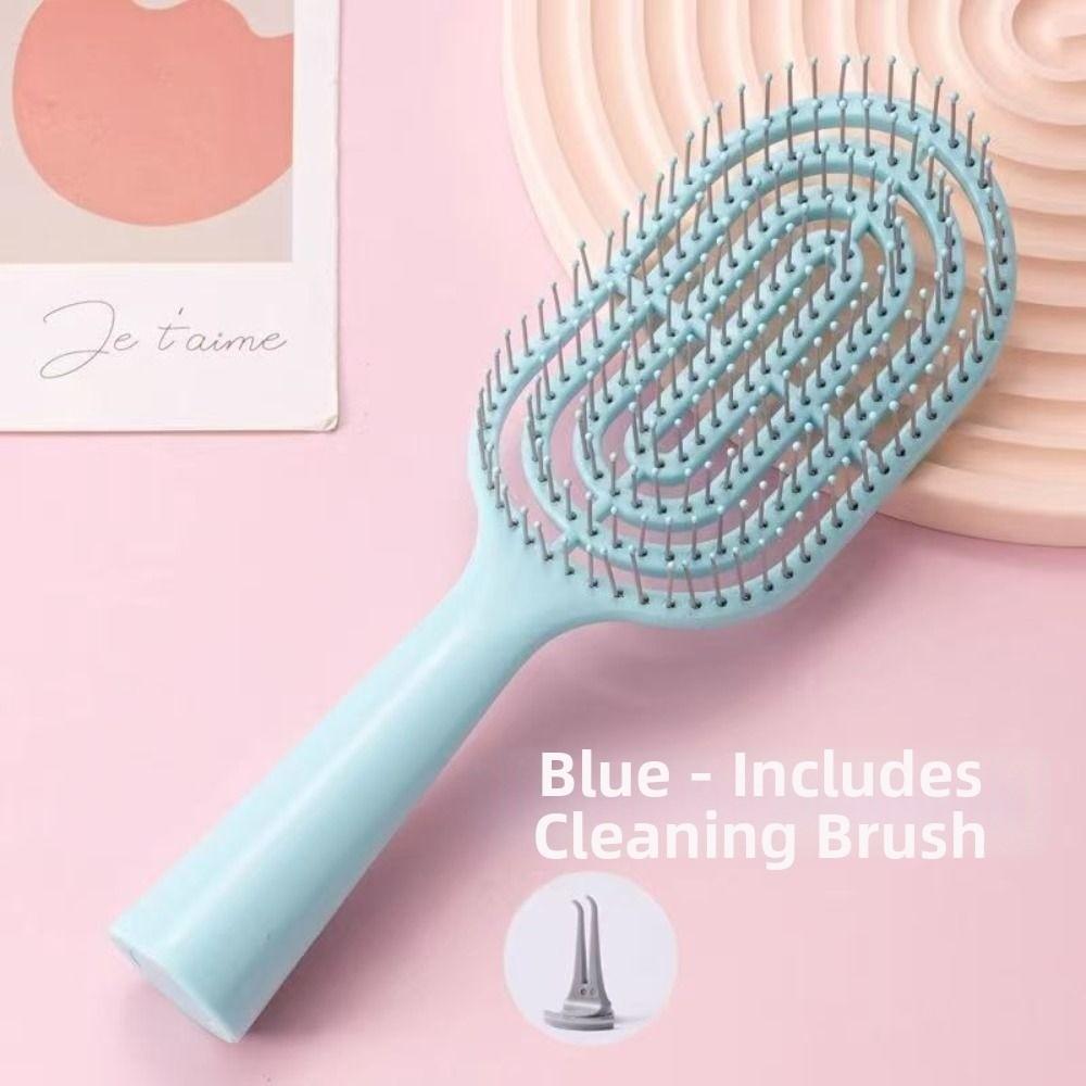 Anti-static Vented Hair Brush Thin Thick Curly Hair Styling Tool Hair Paddle Brush  for Women Girls