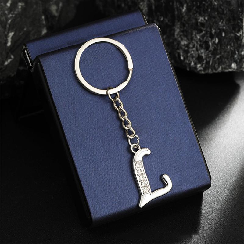 Fashion A-Z Alphabet Keychain Trendy Letter Charms Creative 26 Initials Keychain Pendant Backpack Decoration Accessories Gift A12