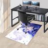 1pc Anime Mermaid Chair Mat - Office Desk Carpet with Cute Sea Tail Design, Non-Slip Rug for Home Decor, Suitable for All Seasons and Perfect as a Gif