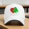 Lebanon Cedar Tree Red Heart Baseball Cap Street Style Women Men Trucker Hat Dropshipping Print Outdoor Gym Baseball Caps