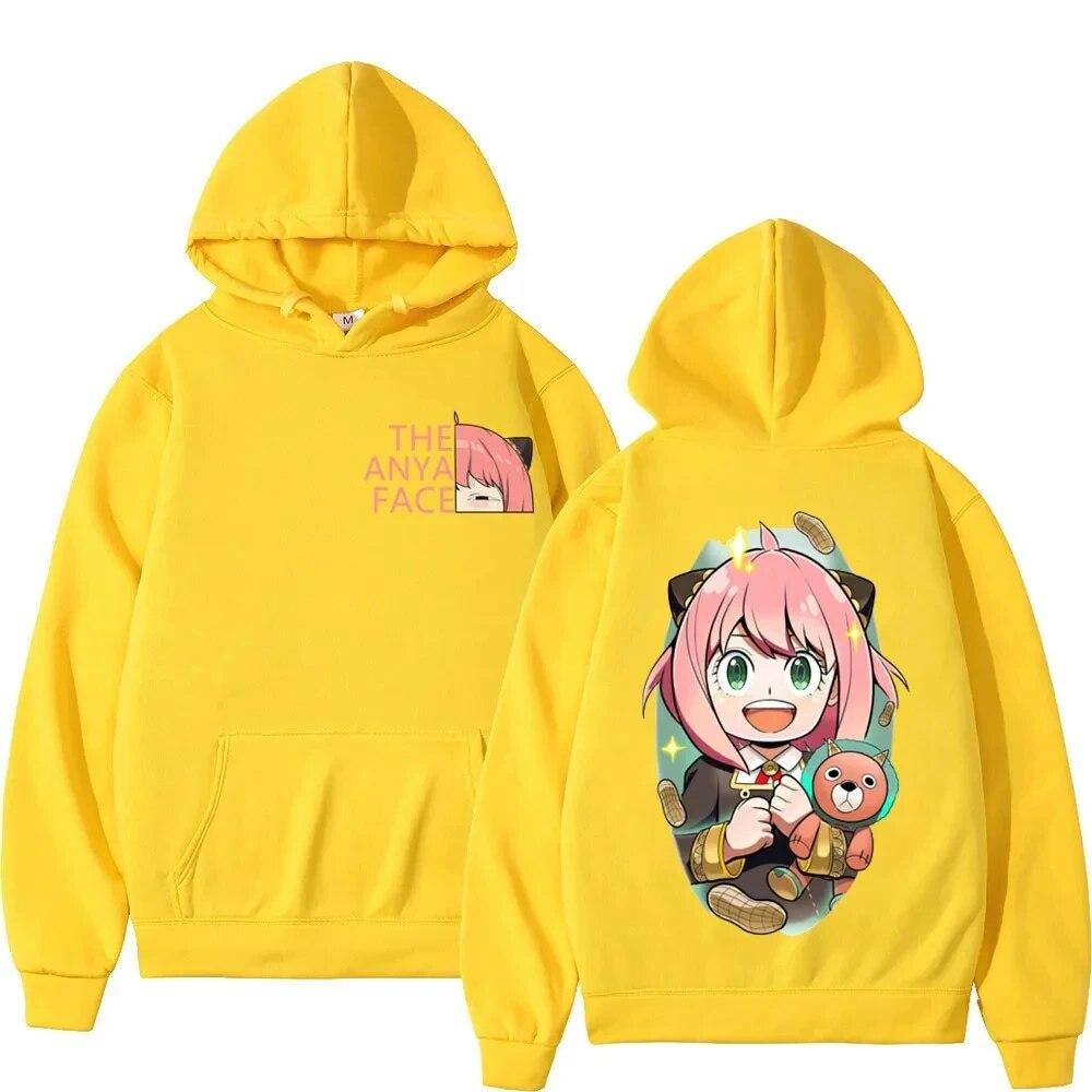 

Японский аниме Spy X Family Anya Forger пуловер с принтом женские толстовки унисекс уличная одежда y2k одежда осень-зима унисекс толстовка унисекс 4XL