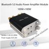 ZK-1002D Bluetooth 5.0 Stereo Audio Power Amplifier Board TPA3116D2 100W+100W AMP Amplificador with AUX USB