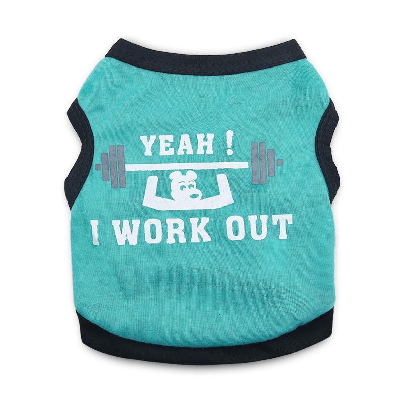 Pet Clothing: Weightlifting Vest for Small Dogs and Cats - Spring/Summer Style