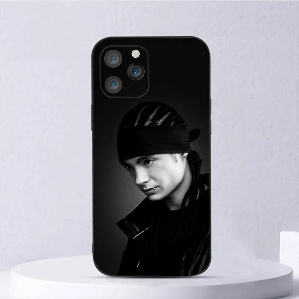 Tom K-Kaulitz Phone Case For iPhone 16,15,14,13,12,11,Plus,Pro Max,XS,X,E,SE,Mini Soft Silicone Black Cover