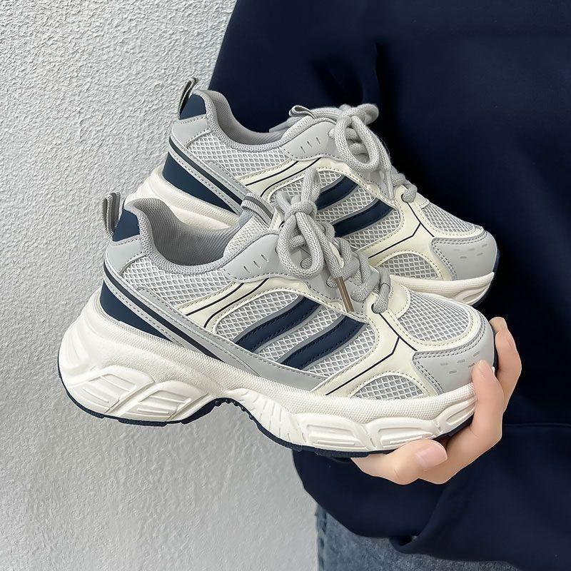 Women's Sports Casual Shoes Lightweight Comfortable Non-slip Shock-absorbing Soft Elastic Breathable Outdoor Beach Fashion Daddy Shoes