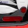 Real Soft Carbon Fiber Sticker For Fiat 500 2008-2024 For Abarth 595/695 2012-2024 LHD RHD Car Seat Adjust Knob Decor Panel Trim