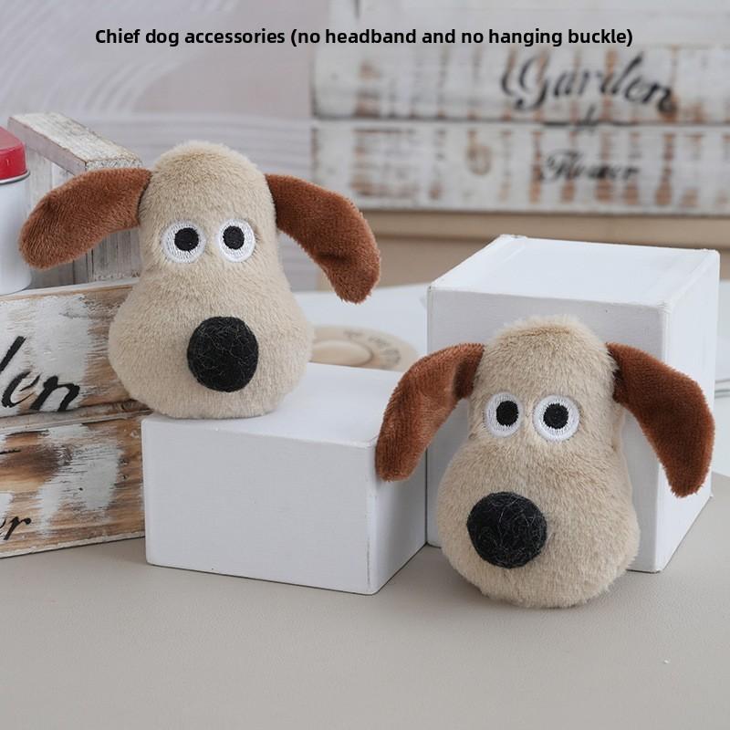 Cute Plush Dog Toy Keychain With Pp Cotton Filling For Bag Charm Accessories