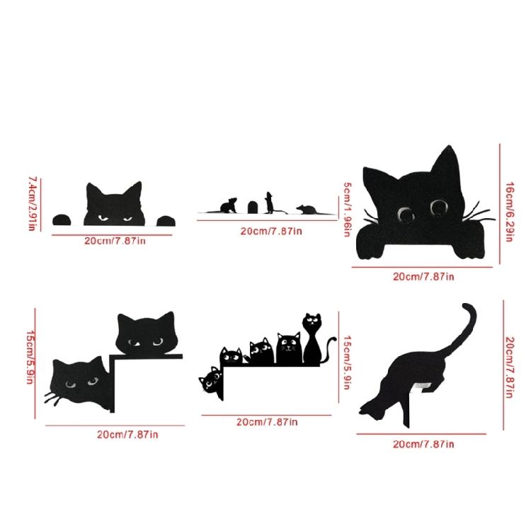 Practical Sturdy Metal Cats Door Ornament Wall Hanging Decoration Accessory for Celebratory and Everyday Setting