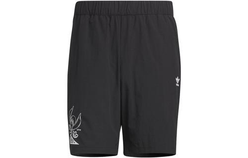 

Adidas Disney Dumbo Cartoon Print Elastic Waist Casual Shorts v1 IN1065 XS чёрный