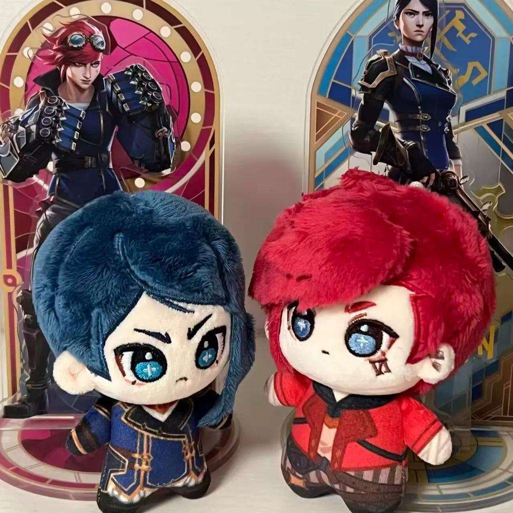 League Of Legends Arcane Vi And Caitlyn 10cm Cotton Plush Doll Pendant Anime Figure Stuffed Toy Gift For Kids Decor