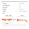 Flame Sunglasses Rimless Colorful Ball Party Candy Hip-hop Fruit One-piece Glasses Stylish Unique Fashion