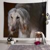 Afghan Hound Cat Tapestry Cute Animal Wall Art Decoration Tapestry Kids Room Decor Living Room Bedroom Dorm Room Home Decor
