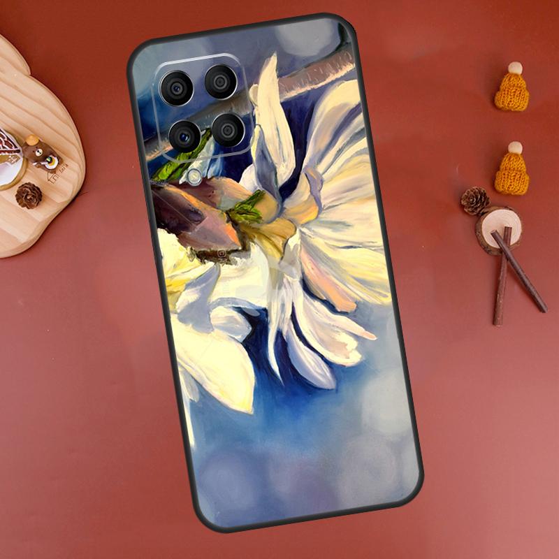 3D Flower Relief Case For Samsung Galaxy M15 M35 M55 M11 M14 M34 M54 M31 M13 M53 M51 M12 M32 M52 M16 M36 M56