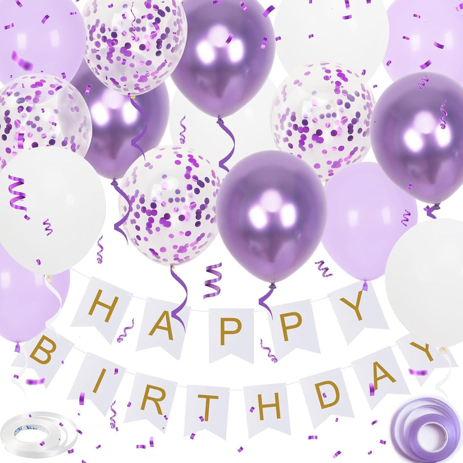 

Набір із 19 повітряних куль на День народження Прапор-гірлянда Happy Birthday Підходить для оформлення Дня народження Прикраса для вечірки Swallowtail flag 19 pieces