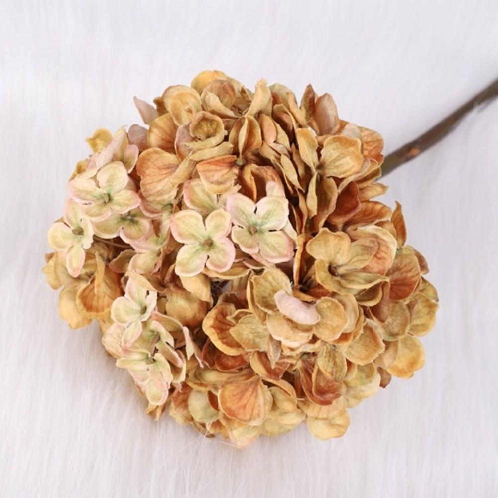 Handmade Artificial Hydrangea Flower Hydrangea Macrophylla Fake Flower  Mother's Day Gift