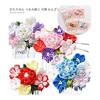 Takagi Fiber Panami Tsumami Zaiku Craft Kit - Lovely Kanzashi Hair Accessory Materials (Red) LH456