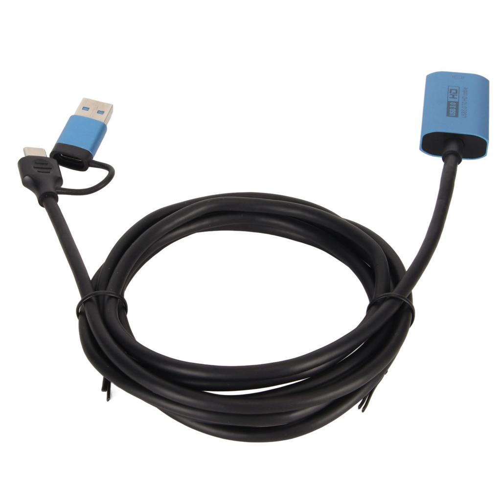 USB To HD Multimedia Interface Adapter Plug and Play USB Type C Converter Cable for Phone Laptop 6.6