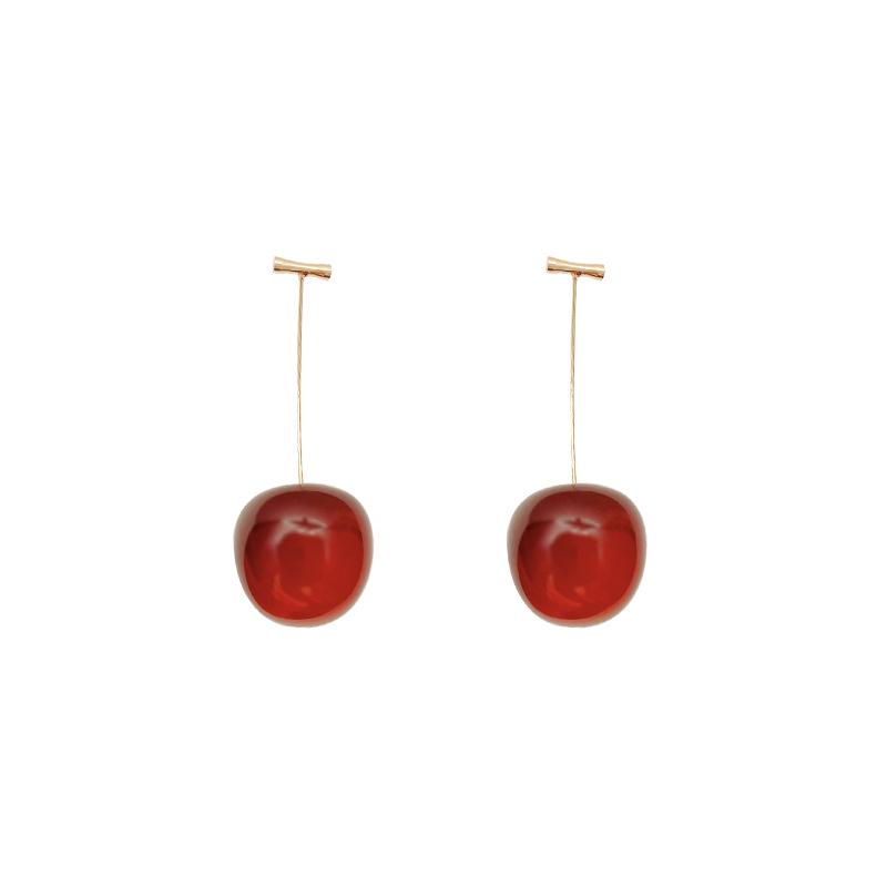 Luxurious Red Cherry Earrings for Women - 2026 Hot Style, Versatile, High-End Stud Design