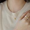 47Bag 925 Silver Chubby Heart Chain Necklace /Lowell