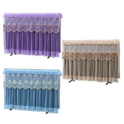1PC Stickerei Bildschirm Net Protector Abdeckung Anti-staub Abdeckung Polyester Fernsehen Staub Abdeckung Luxus