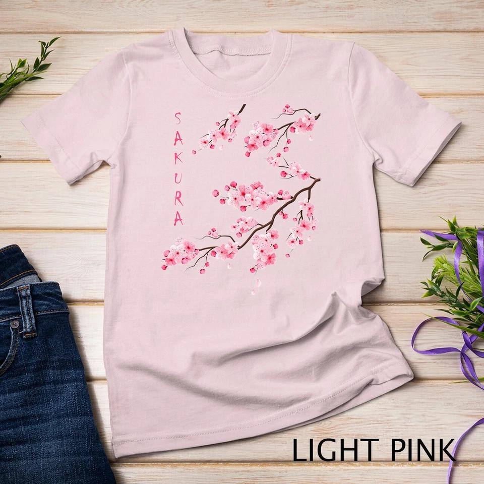 Vintage Sakura Cherry Blossom Japanese Graphical Art T-Shirt Unisex T-shirt 6 2XL