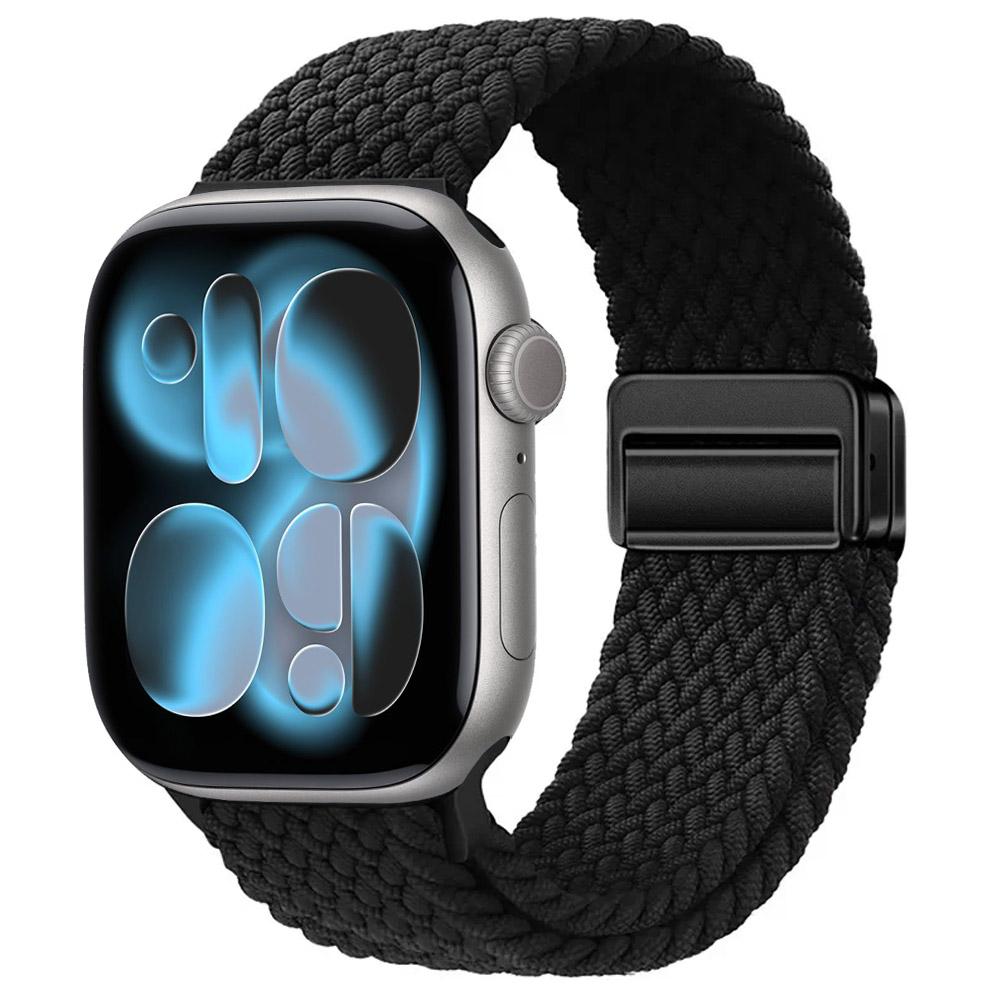 Nylon Strap for Apple Watch 11 10 46mm 42mm/Ultra 3 2 1 49mm Magnetic buckle Wristband iWatch 9 8 7 6 5 4 SE 45mm 44mm 41mm 40mm