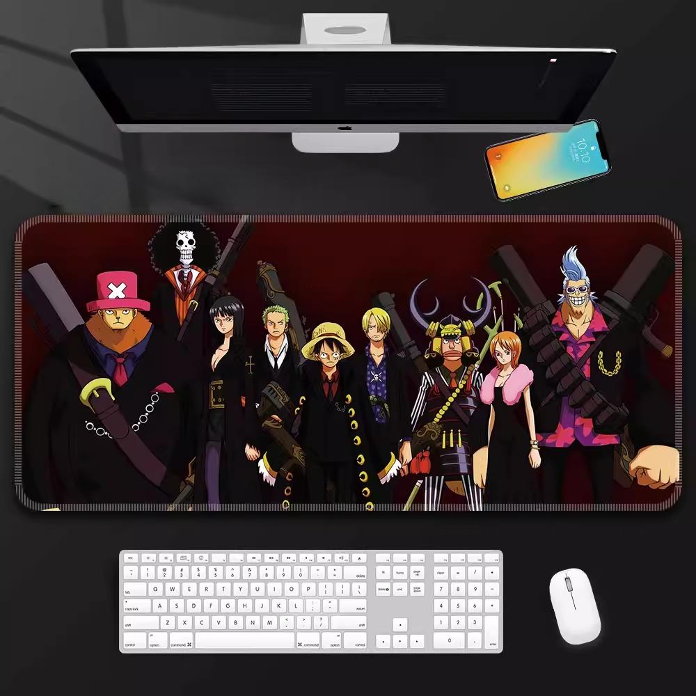 One Piece Leather Mouse Pad Oversized Peripherals Two-dimensional Anime  Monkey D. Luffy Roronoa Zoro  Boys Computer E-sports Game Keyboard Table Mat