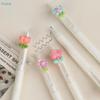 Cute 3D Flower Decor Gel Pens - Retractable Ballpoint Pens for School Office, Aesthetic Stationery Supplies