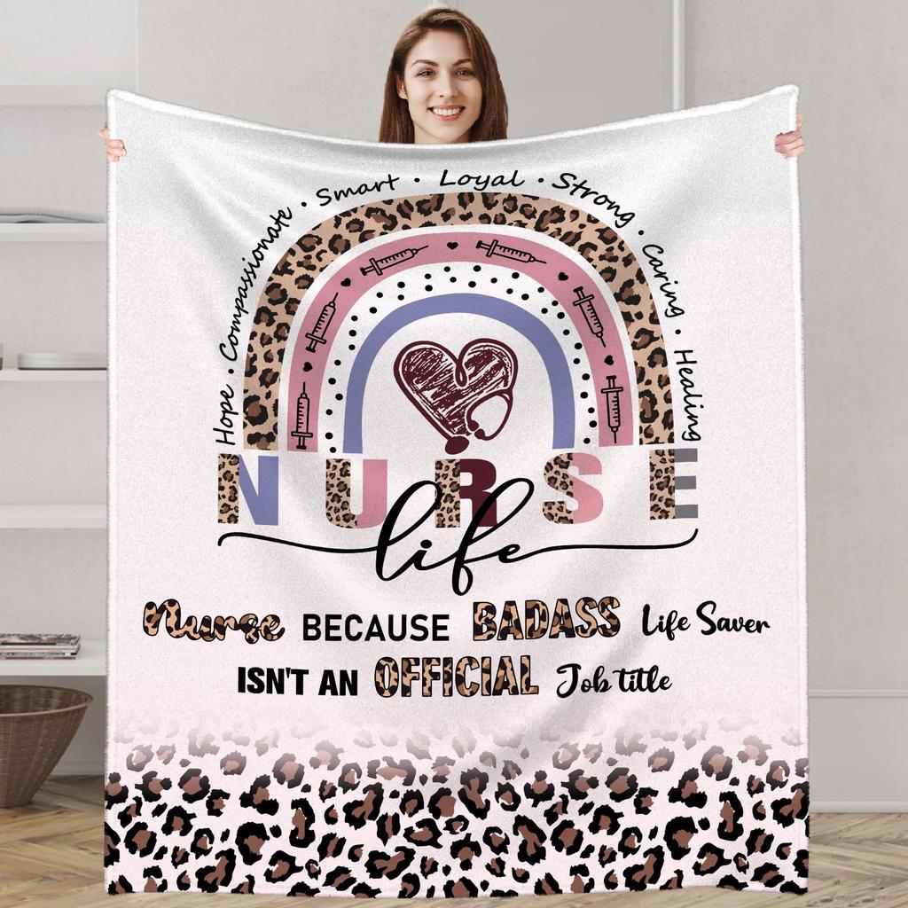 Tribute Doctor Nurse Blanket Flannel Printed Blanket Four Seasons Universal Family Leisure Sofa Blanket