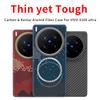 For Vivo X200 Ultra / X200 Pro / X200 / X200s / X200 Pro Mini Carbon Case Aramid Fiber Kevlar Fabric Thin Hard O Cover Magnetic